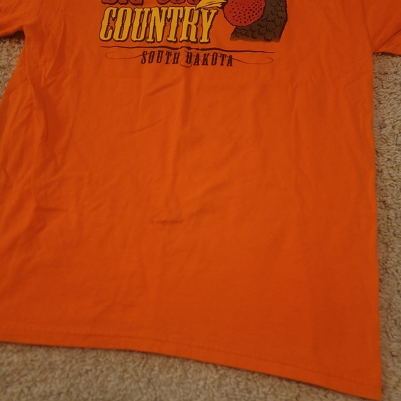 Orange Rooster Country South Dakota Graphic T-Shirt Men’s Large - Picture 5 of 8